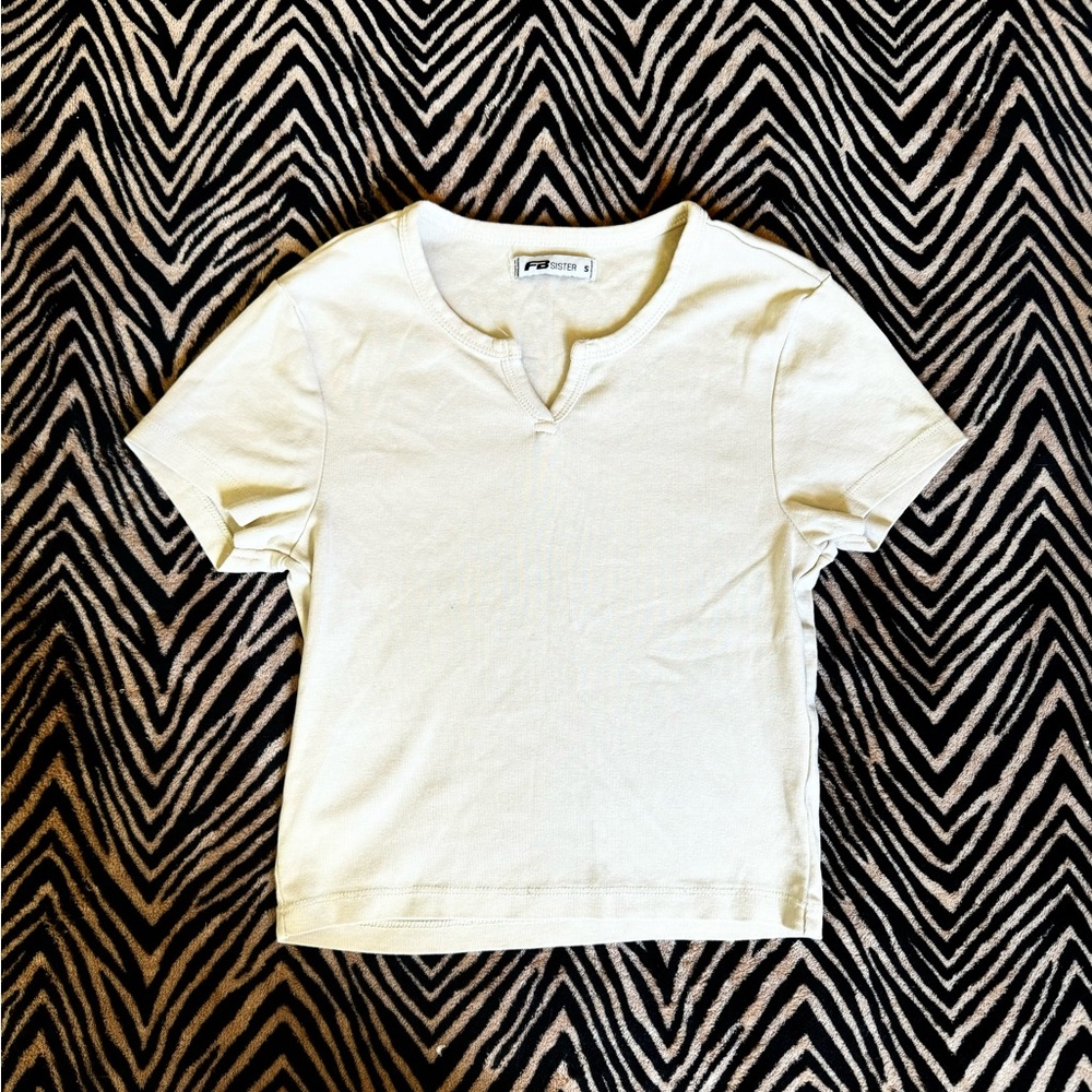 basic white canvas baby tee